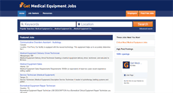 Desktop Screenshot of getmedicalequipmentjobs.com