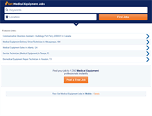 Tablet Screenshot of getmedicalequipmentjobs.com